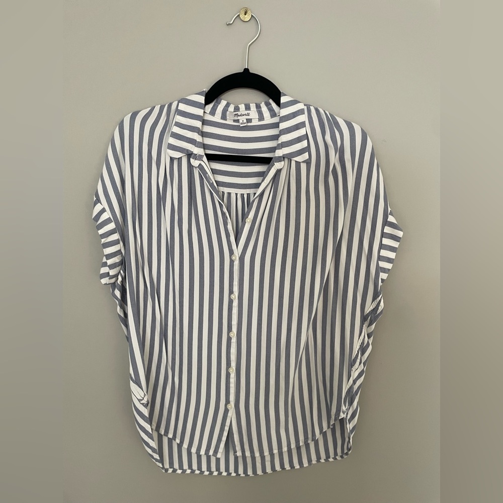 Madewell striped button up